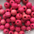 0309-Бусины деревянные "ОмТекс", 16 мм, упак.50+/-3шт, цв.023-розовый - купить в Первоуральске. Цена: 62.22 руб.