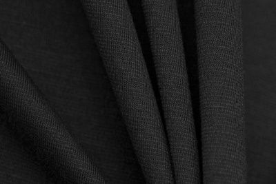 Трикотаж "Grange" BLACK 1# (2,38м/кг), 280 гр/м2, шир.150 см, цвет чёрно-серый - купить в Первоуральске. Цена 861.22 руб.