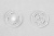 Кнопки пришивные пластиковые 13 мм, блистер 24шт, цв.-прозрачные - купить в Первоуральске. Цена: 62.27 руб.