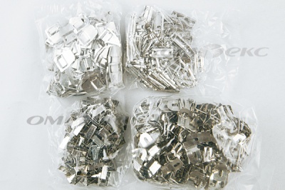 Крючки брючные 4 шипа "Стром" 144 шт. никель - купить в Первоуральске. Цена: 383.97 руб.