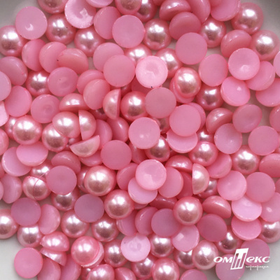 0404-5146В-Полубусины пластиковые круглые "ОмТекс", 10 мм, (уп.50гр=175+/-3шт), цв.101-св.розовый - купить в Первоуральске. Цена: 64.11 руб.