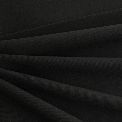 Костюмная ткань с вискозой "Меган", 210 гр/м2, шир.150см, цвет чёрный - купить в Первоуральске. Цена 378.55 руб.