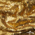 Трикотажное полотно, Сетка с пайетками,188 гр/м2, шир.140 см, цв.-тем.золото (#51) - купить в Первоуральске. Цена 505.15 руб.