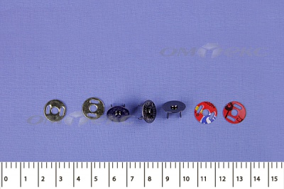 Кнопки магнитные МКМ-02, диам. 18 мм, чёрный никель - купить в Первоуральске. Цена: 14.49 руб.