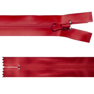 Молния водонепроницаемая PVC Т-7, 20 см, неразъемная, цвет (820)-красный - купить в Первоуральске. Цена: 21.56 руб.