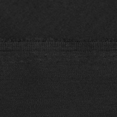 Костюмная ткань с вискозой "Рошель", 250 гр/м2, шир.150см, цвет чёрный - купить в Первоуральске. Цена 438.12 руб.