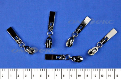 Слайдер декоративный, металлический №1/спираль Т7/никель - купить в Первоуральске. Цена: 6.29 руб.