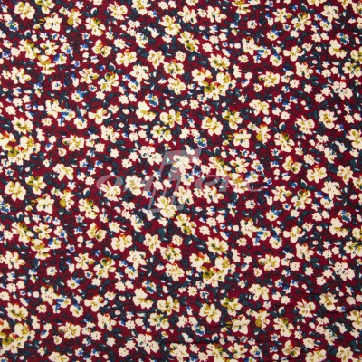 Плательная ткань "Софи" 5.1, 75 гр/м2, шир.150 см, принт растительный - купить в Первоуральске. Цена 243.96 руб.