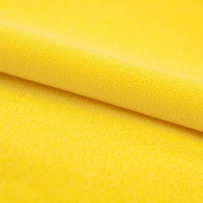 Креп стрейч Амузен 12-0752, 85 гр/м2, шир.150см, цвет жёлтый - купить в Первоуральске. Цена 194.07 руб.