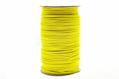 0370-1301-Шнур эластичный 3 мм, (уп.100+/-1м), цв.110 - желтый - купить в Первоуральске. Цена: 459.62 руб.