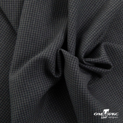 Ткань костюмная Пье-де-пуль 24013, 210 гр/м2, шир.150см, цвет т.серый - купить в Первоуральске. Цена 334.18 руб.