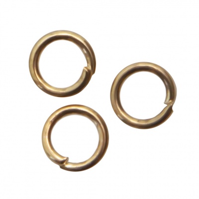 Кольцо  соединительное для бижутерии 4 мм, цв.-золото - купить в Первоуральске. Цена: 0.41 руб.