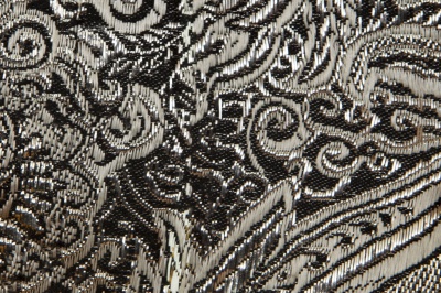 Ткань костюмная жаккард №11, 140 гр/м2, шир.150см, цвет тем.серебро - купить в Первоуральске. Цена 383.29 руб.
