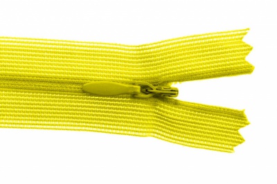 Молния потайная Т3 131, 20 см, капрон, цвет жёлтый - купить в Первоуральске. Цена: 5.12 руб.