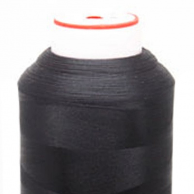 Нитки текстурированные некручёные, намот. 5 000 м, цвет чёрный - купить в Первоуральске. Цена: 70.43 руб.