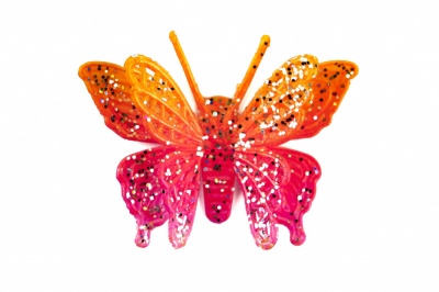 Бабочка декоративная пластиковая #10 - купить в Первоуральске. Цена: 7.09 руб.