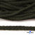 Шнур плетеный d-6 мм круглый, 70% хлопок 30% полиэстер, уп.90+/-1 м, цв.1075-хаки - купить в Первоуральске. Цена: 588 руб.