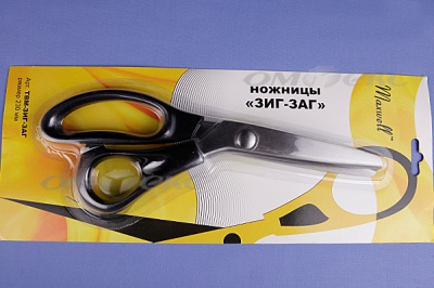 Ножницы ЗИГ-ЗАГ "MAXWELL" 230 мм - купить в Первоуральске. Цена: 1 041.25 руб.