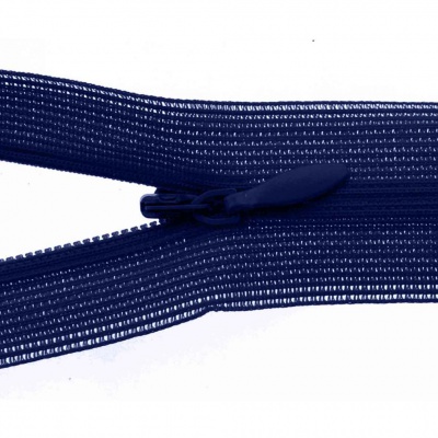 Молния потайная Т3 919, 60 см, капрон, цвет т.синий - купить в Первоуральске. Цена: 10.13 руб.