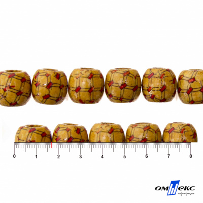 0189-Бусины деревянные "ОмТекс", 17 мм, упак.50+/-3шт - купить в Первоуральске. Цена: 83.66 руб.