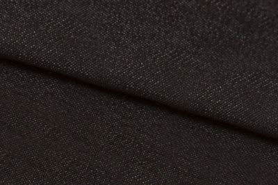 Ткань джинсовая №96, 160 гр/м2, шир.148см, цвет чёрный - купить в Первоуральске. Цена 350.42 руб.