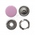 Кнопка рубашечная (закрытая) 9,5мм - эмаль, цв.003 - розовый - купить в Первоуральске. Цена: 5.74 руб.