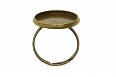 Заготовка для рукоделия металлическая фигурная для кольца 15мм - купить в Первоуральске. Цена: 7.44 руб.
