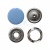 Кнопка рубашечная (закрытая) 9,5мм - эмаль, цв.182 - св.голубой - купить в Первоуральске. Цена: 5.74 руб.