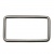 Рамка металлическая прямоугольная, 40 х 15 мм- тём.никель - купить в Первоуральске. Цена: 4.60 руб.