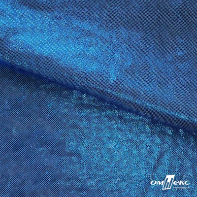 Трикотажное полотно голограмма, шир.140 см, #602 -голубой/голубой - купить в Первоуральске. Цена 385.88 руб.