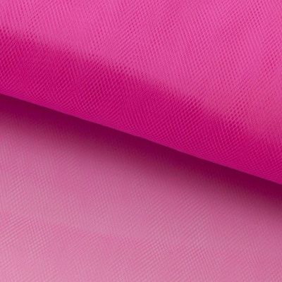 Фатин матовый 16-31, 12 гр/м2, шир.300см, цвет барби розовый - купить в Первоуральске. Цена 101.95 руб.