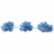 Тесьма плетеная "Рюш", упак. 9,14 м, цвет голубой - купить в Первоуральске. Цена: 45.87 руб.
