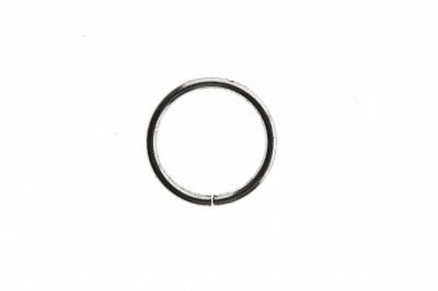 Кольцо металлическое d-15 мм, цв.-никель - купить в Первоуральске. Цена: 2.45 руб.