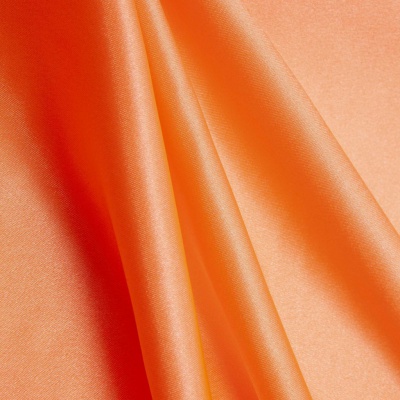 Поли креп-сатин 16-1543, 120 гр/м2, шир.150см, цвет персик - купить в Первоуральске. Цена 157.15 руб.