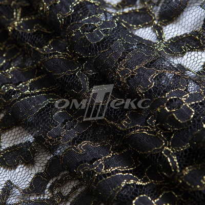 Кружевное полотно XD LACE 1-4, 80 гр/м2, шир.150см, цвет чёрный - купить в Первоуральске. Цена 248.45 руб.