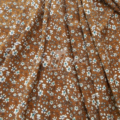 Плательная ткань "Фламенко" 11.1, 80 гр/м2, шир.150 см, принт растительный - купить в Первоуральске. Цена 239.03 руб.