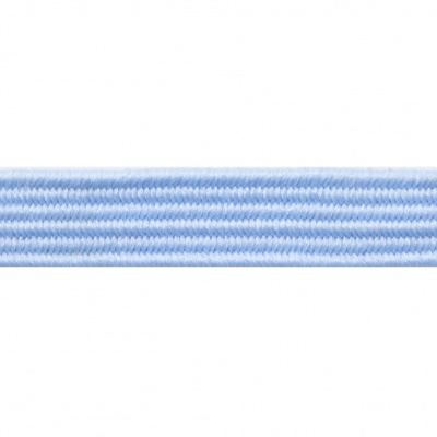 Резиновые нити с текстильным покрытием, шир. 6 мм ( упак.30 м/уп), цв.- 108-голубой - купить в Первоуральске. Цена: 155.22 руб.