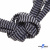 Шнурки #107-07, плоские 130 см, двухцветные цв.серый/чёрный - купить в Первоуральске. Цена: 23.03 руб.